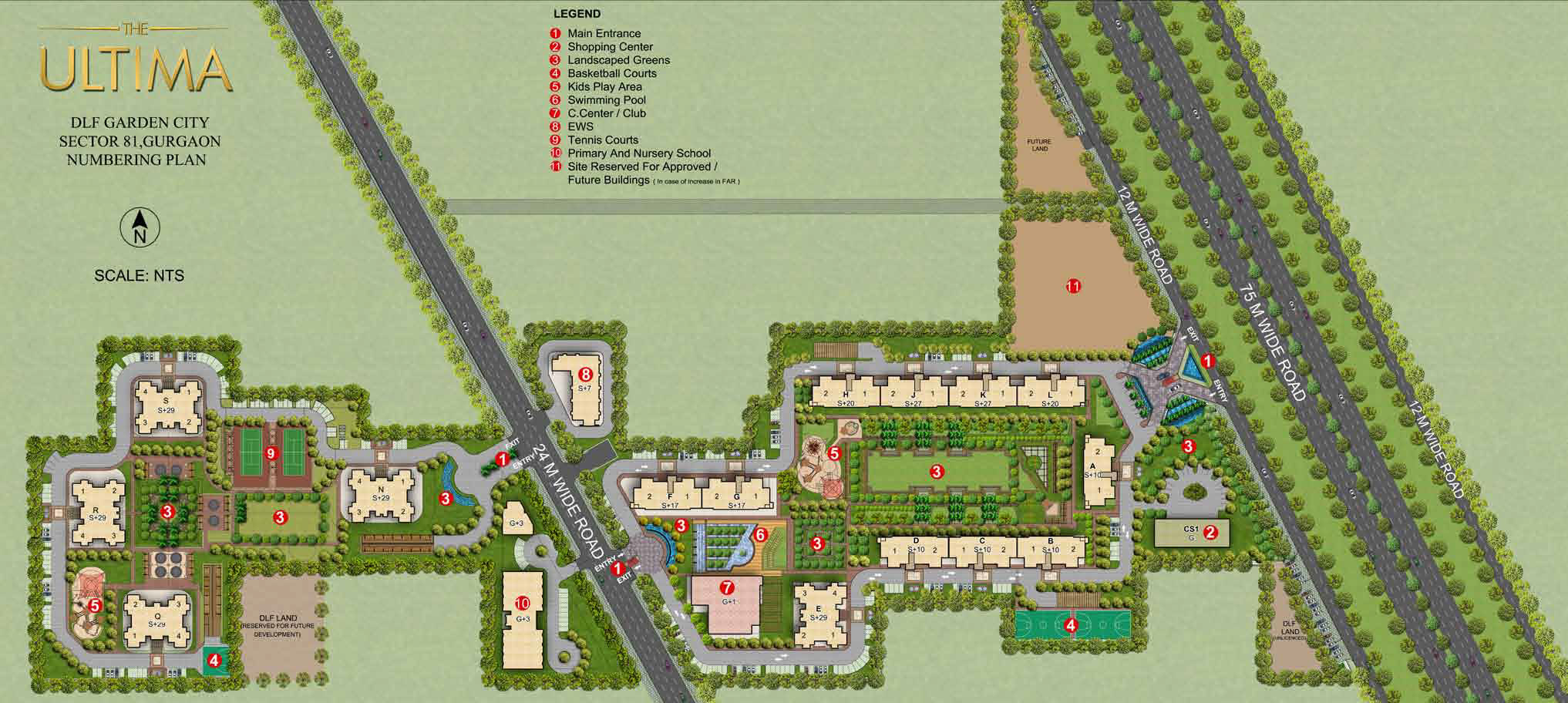 Master Plan of DLF The Ultima Gurgaon